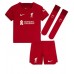 Liverpool Jordan Henderson #14 babykläder Hemmatröja barn 2022-23 Korta ärmar (+ Korta byxor)